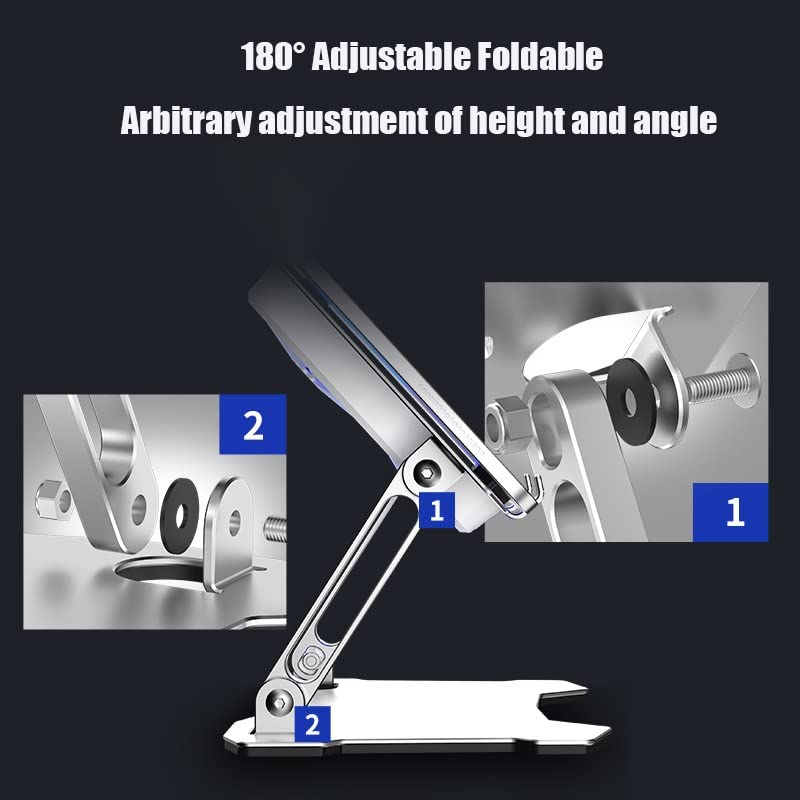 HNTHY Cooling Tablet Laptop Stand Adjustable Aluminum Notebook Computer Stand Accessories Portable Laptop Holder