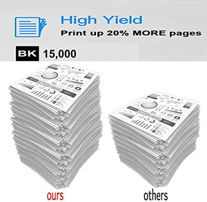 2-Pack Compatible High Yield 6100 6200 6300 Printer Cartridge Replacement for OKI 52113701 Toner Cartridge (Black)