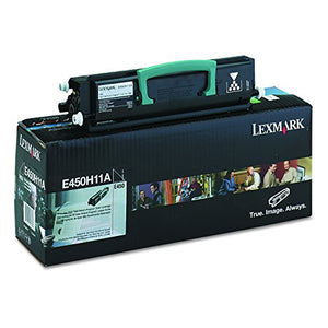 Lexmark E450H11A Toner, 11000 Page-Yield, Black