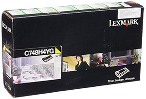Lexmark High Yield Yellow Return Program Toner Cartridge for US Government, 10000 Yield (C748H4YG)