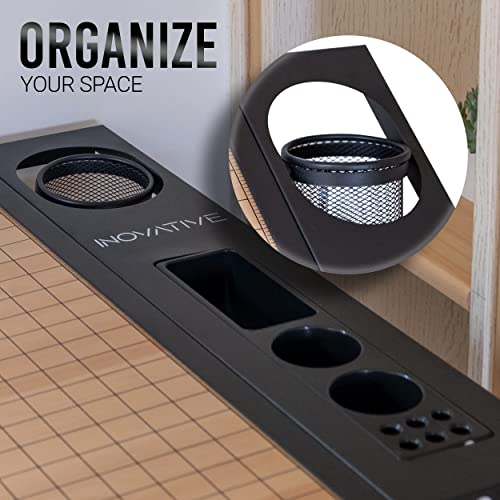 INOVATIVE Drafting Table | Ultimate Drawing Kit with Desk, Ergonomic Stool, LED Lamp and Phone Holder | Drafting Desk for Artists or Architects | Adjustable Angle and Height for Adults or Kids