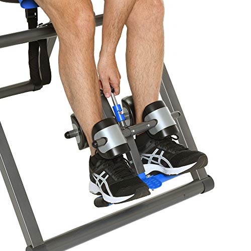 Exerpeutic Inversion Table UL Certified with Heat and Massage Therapy, Blue
