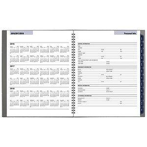 DayMinder Monthly Planner 2017, 8-1/2 x 11", Traditional, Color Selected For You May Vary (GC470-10)