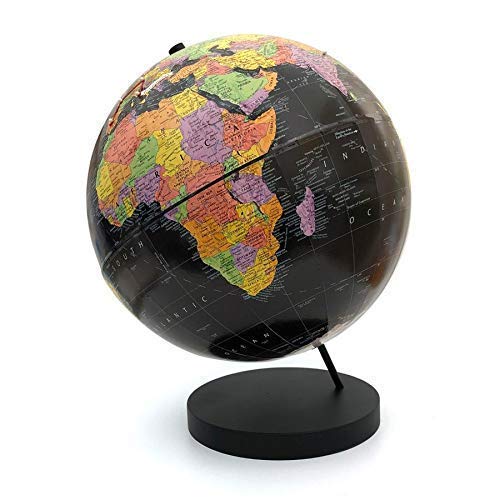 Push Pin Globe Black, World Globe with Pins