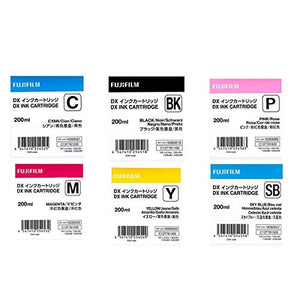Fujifilm DX VIVIDIA Ink Cartridge 200 ML for Frontier-S Printer Bundle Consists of Black / Cyan / Magenta / Yellow / Skyblue / Pink Cartridges