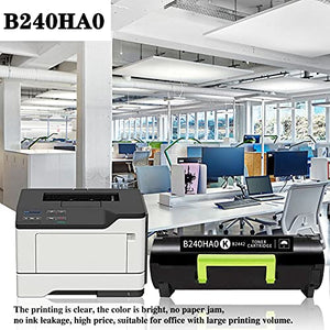 3-Black B2442 B240HA0 Remanufactured Compatible (6200 High Yield) Ink Cartridge Replacement for Lexmark B2546dn B2546dw B2650dn MB2546ade B2650dw MB2546adwe MB2650ade Printer Toner Cartridge.