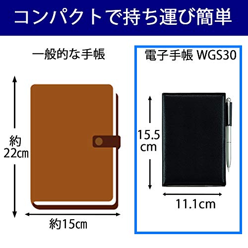 Sharp electronic notebook black-based WG-S30-B(Japan Import-No Warranty)