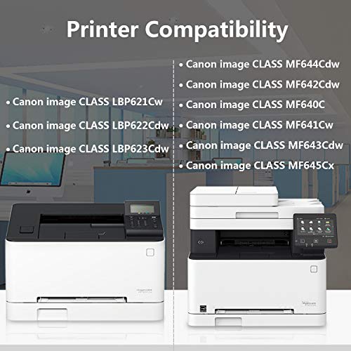 8 Pack (2BK+2C+2M+2Y) Cartridge 054 CRG-054 Toner Cartridge Replacement for Canon Color Image Class LBP621Cw LBP622Cdw LBP623Cdw MF642Cdw MF644Cdw MF640C MF641Cw MF643Cdw MF645Cx Printer