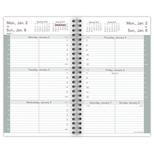 AT-A-GLANCE Weekly Planner 2017 Refill for 70-008, 3-1/4 x 6-1/4", Black (70-904-10)