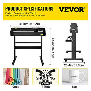 VEVOR 34" Vinyl Cutter Machine with Floor Stand and SignMaster Software