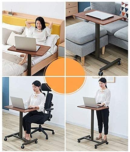 RMENST Height Adjustable Mobile Standing Desk - Ergonomic Home Office Workstation