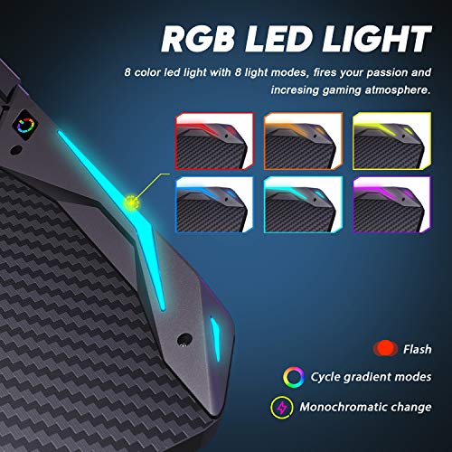 ELEGANT Gaming Desk with Led Lights 55 Inch Z Shape Gamer Workstation with Power Strip Large Mouse Pad Stand Cup Holder Headphone Hook for Home Office Gamer,Black