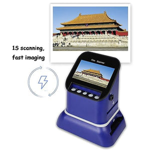 JYSWDZ Digital Film and Slide Scanner with 4.3" Display, Converts 35mm Film & Slide to Digital JPEG