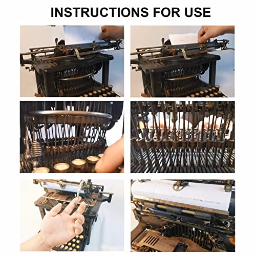 Amdsoc Mechanical English Typewriter with 10 Ribbon - Collectible