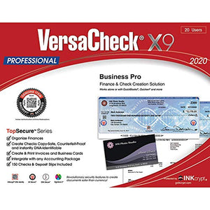 VersaCheck HP Laserjet M404 MX MICR Check Printer and VersaCheck Professional Check Printing Software Bundle, White (M404MX) (M404dn MX)