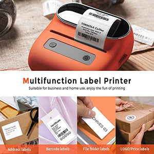 Phomemo M220 Label Printer, Portable Barcode Printer, 3.14 Inch Bluetooth Thermal Label Maker for Barcodes, Name, Address, Labeling, with 1 Roll 1.57"x1.18" and 3 Rolls 2.35"x 1.57" Label Tapes