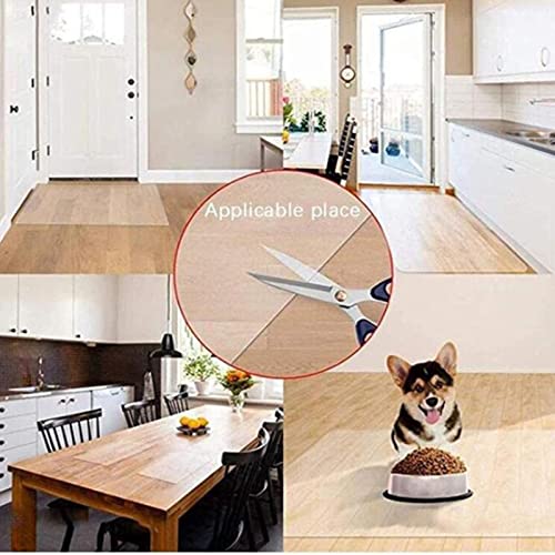 HOBBOY Clear Hard-Floor Chair Mat 1mm Thick - Transparent Protector for Hardwood Floors