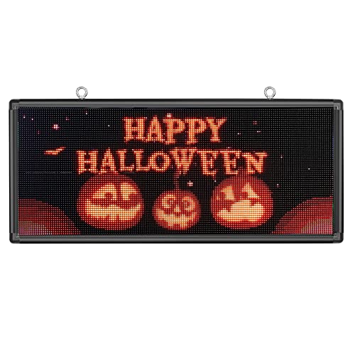P6 led sign 40" x 18" outdoor full color with high resolution programmable led scrolling display