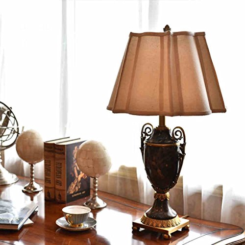 505 HZB Marble Lamp Luxury European Style Villa Living Room Bedroom Bedside Lamp