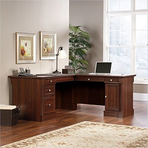 Bowery Hill L-Shaped Computer Desk in Cherry