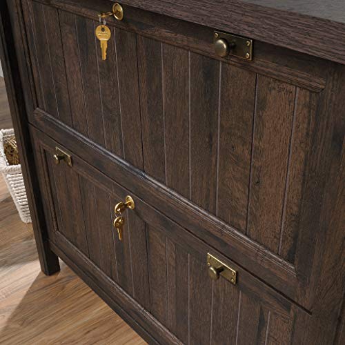 Sauder Costa Lateral File, Coffee Oak Finish