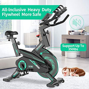 L NOW Exercise Bike Indoor Cycling Bike Belt Drive Smooth Magnetic Resistance Stationary Bike (S3)