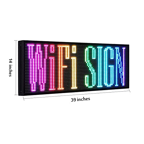 NEW SMD LED SIGN 39" X 14" BRIGHT LED SCROLLING MESSAGE DISPLAY / PROGRAMMABLE BUSINESS ADVERTISING TOOLS