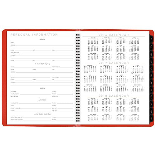 AT-A-GLANCE Weekly / Monthly Appointment Book / Planner 2017, 8-1/4 x 10-7/8", Contempo Fashion, Color Selected For You May Vary (70-940X-00)