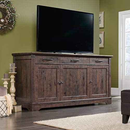 Sauder 422156 Carson Forge Credenza, Coffee Oak Finish