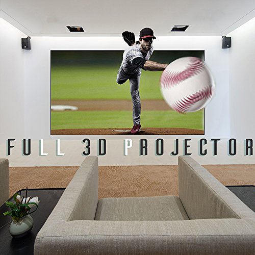 Projector Full 3D 4K Decoding Built-in Interactive Portable Projector 15000mah Battery 2500 Lumens for School Education Classroom Office