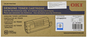 Okidata 44318603 C711 Toner Cartridge (Cyan) in Retail Packaging