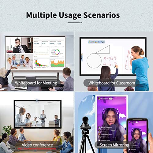TouchWo 32 inch Interactive Touchscreen Monitor - Smart Board with 1080P Display, Win-10 Electronic Whiteboard - Core i7, 8GB RAM, 256GB ROM