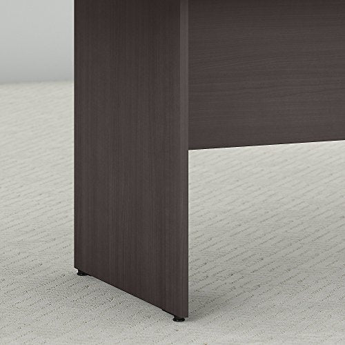 Bush Business Furniture Boat Shaped Conference Table 6 FT | Wood Base, 72W x 36D, Storm Gray