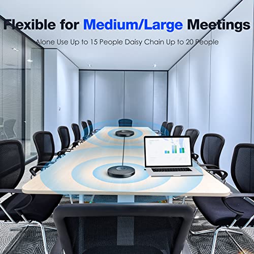 EMEET Bluetooth Speakerphone - M2 Max 48kHz Professional 4 HD Mics Conference Speaker