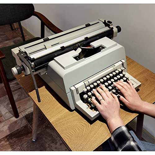Amdsoc Large Retro Mechanical Typewriter, All Aluminum Alloy Body, 65 * 43 * 20CM