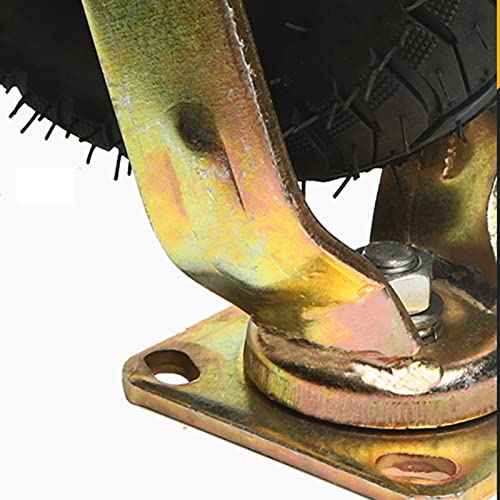TekniS 8-Piece Thickening Casters with Double Bearing Steel - Strong Load, Mute Wear - for Agricultural & Factory Machinery