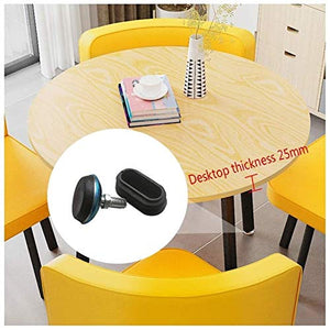 AkosOL Office Table and Chair Set - Business Dining Reception Combination Set (1 Table, 4 Chairs) - Square Table White+Yellow