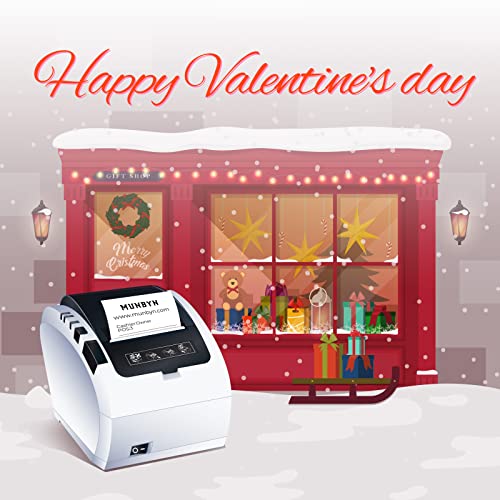 MUNBYN Receipt Printer, Thermal Receipt Printer Works with Windows Mac Chromebook Linux Cash Drawer, USB/Ethernet Port 80mm Printer for POS, High-Speed Auto-Cutter Wall Mount, ESC/POS, ITPP047