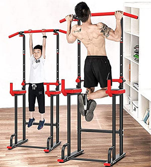 JYMBK Training Fitness Workout Station Power Tower Station Adjustable Pull Up Bars Dip Rack Multifunction Push Up Equipment for Strength Training Fitness Workout Home Gym Exercise