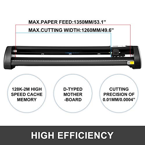 Mophorn Heat Press Machine 12x15 inch 5in1 T-Shirt Heat Press and Vinyl Cutter 53 inch Plotter Machine 1350mm Paper Feed Vinyl Cutter Plotter
