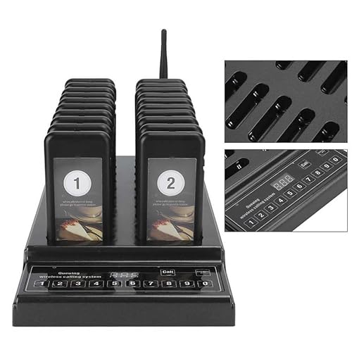 Restaurant Waiter Service Calling System 999-Channel 20 Keyboard Pagers