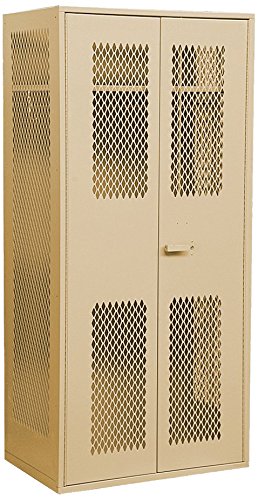 Salsbury Industries Military TA Storage Cabinet, 78-Inch High by 24-Inch Deep, Tan