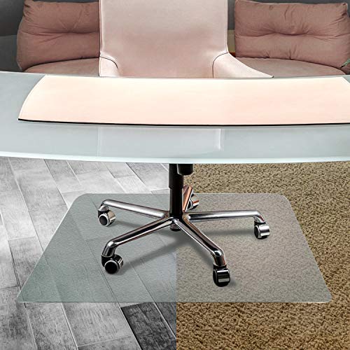 Cleartex UnoMat, Anti-Slip Chair Mat, For Polished Hard Floors/Carpet Tiles, Rectangular, 48" x 60" (FR1215020ERA)