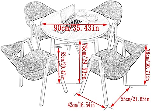 AkosOL Business Reception Room Table Set - Red