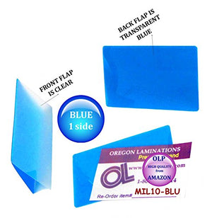 Oregon Lamination Premium Military Card Laminating Pouches (Pack of 2500) 10 mil Blue/Clear