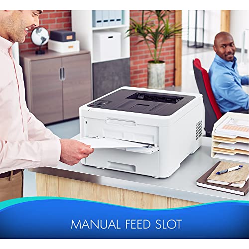 Brother HL-L3230CDWA Compact Digital Color Laser Printer with Wireless and Auto Duplex Printing for Home Office - Print Only - 25 ppm, 2400 x 600 dpi, 8.3 x 13, 250 Sheet, Ethernet, Printer Cable