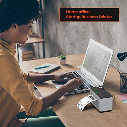 MUNBYN Thermal Label Printer, 4×6 Direct Label Printer for Shipping Packages & Small Business, High-Speed 150mm/s, One-Click Setup, Compatible with USPS, UPS, FedEx, Shopify, Amazon, Ebay, etc (Grey)