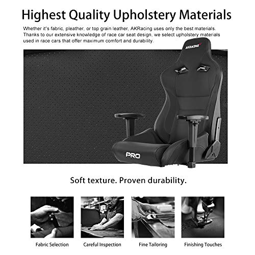 AKRacing AK BK Masters Series Pro Luxury XL Gaming Chair, Black