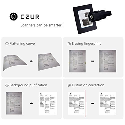 CZUR Book & Document Scanner with Smart OCR for Mac and Windows