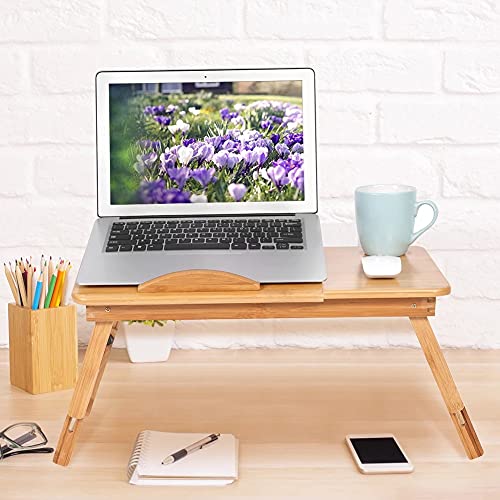 FXZMJN Adjustable Table Computer Desk Rack Shelf Dormitory Bed Lap Desk Portable Book Reading Tray Stand Table (Style : A)